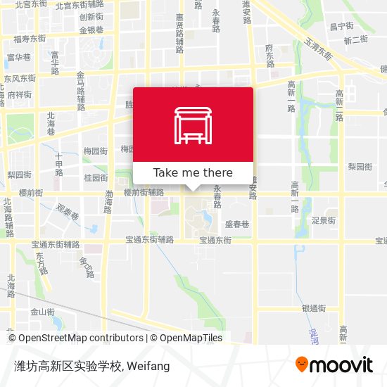 潍坊高新区实验学校 map