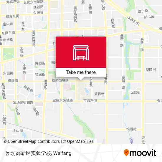 潍坊高新区实验学校 map