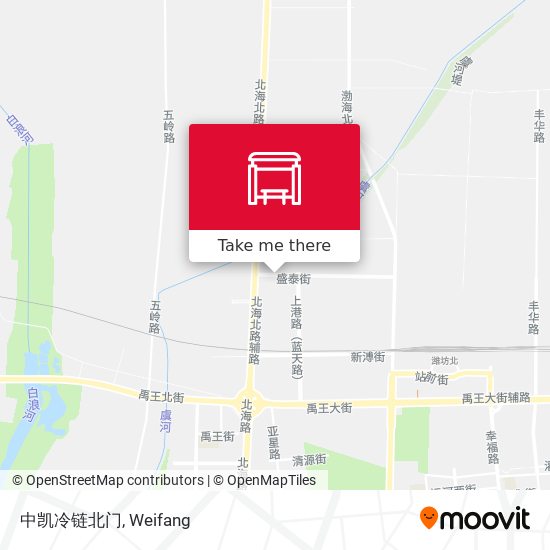 中凯冷链北门 map