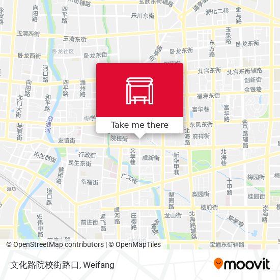 文化路院校街路口 map