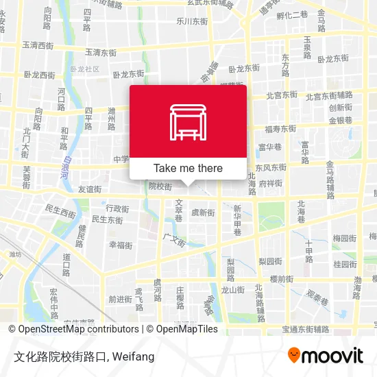 文化路院校街路口 map