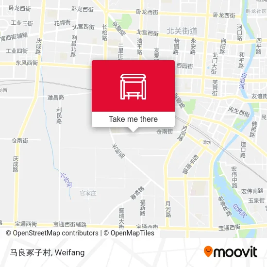 马良冢子村 map