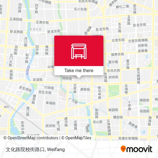 文化路院校街路口 map