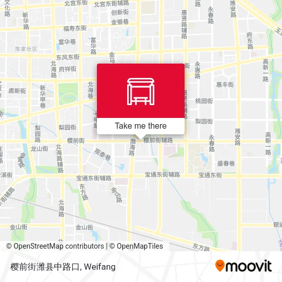 樱前街潍县中路口 map