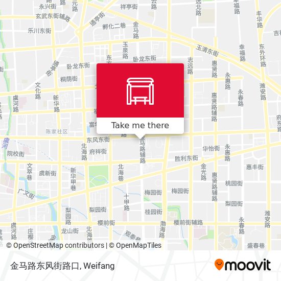 金马路东风街路口 map