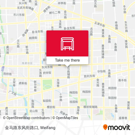 金马路东风街路口 map