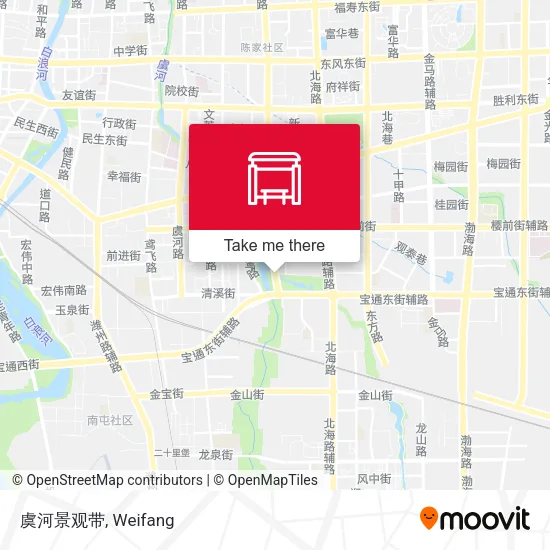 虞河景观带 map
