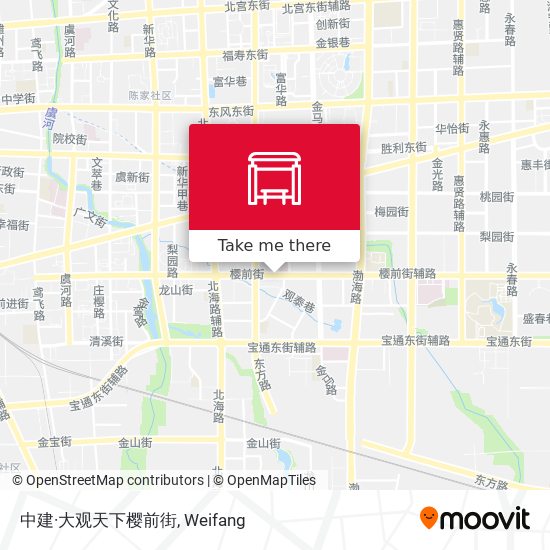中建·大观天下樱前街 map
