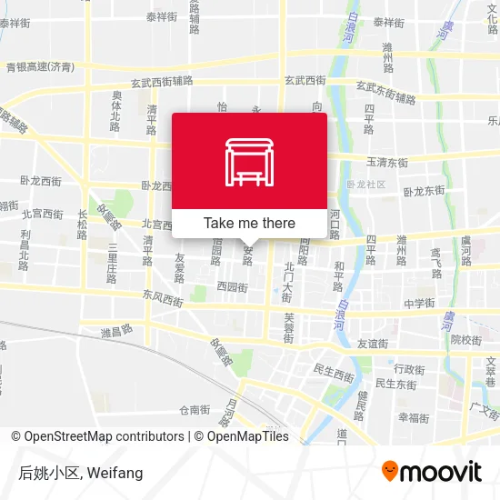 后姚小区 map