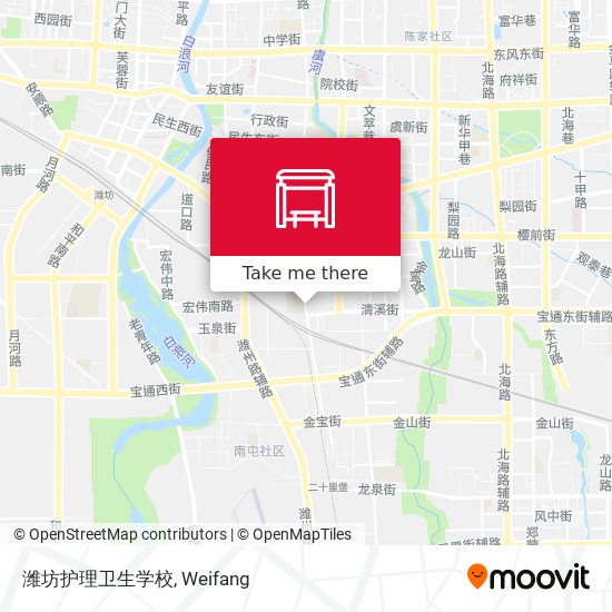 潍坊护理卫生学校 map