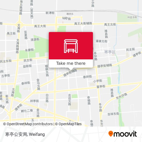 寒亭公安局 map