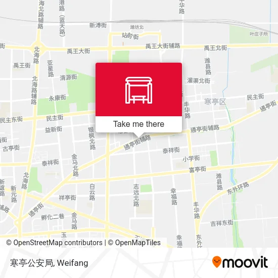 寒亭公安局 map