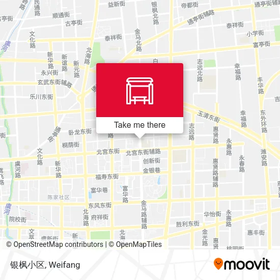 银枫小区 map