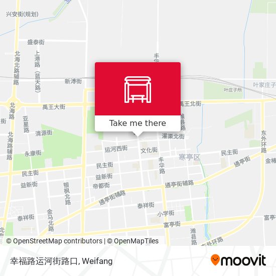 幸福路运河街路口 map