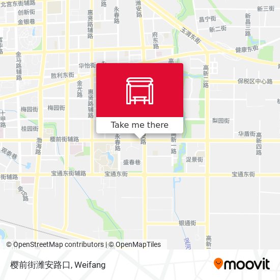樱前街潍安路口 map
