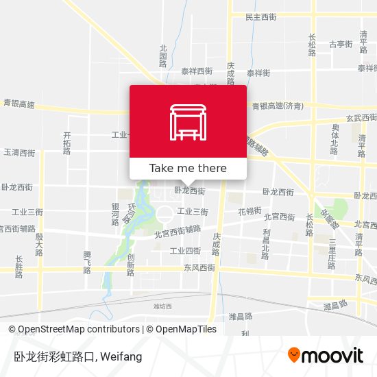 卧龙街彩虹路口 map