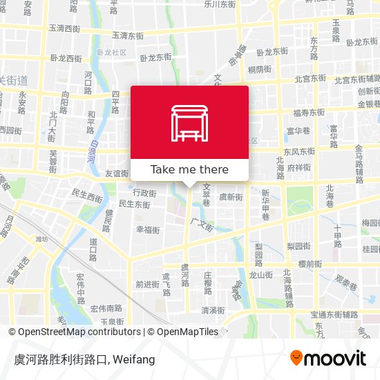 虞河路胜利街路口 map