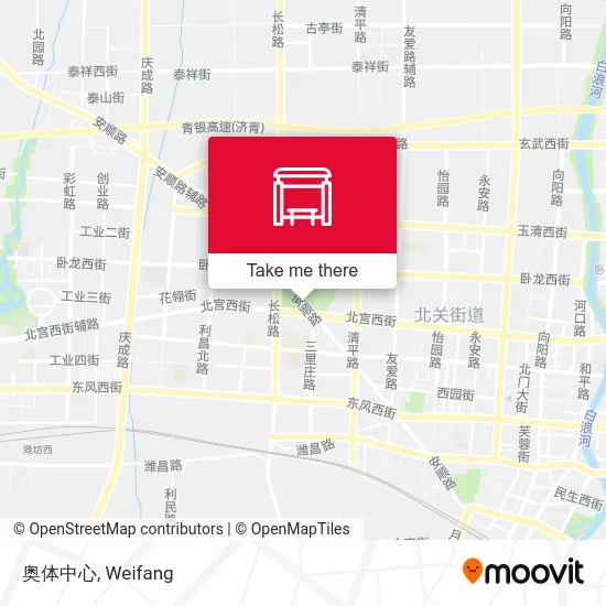奥体中心 map