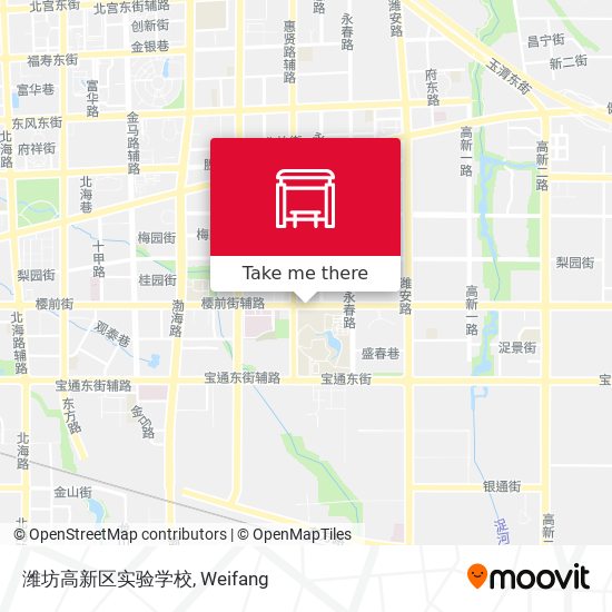 潍坊高新区实验学校 map