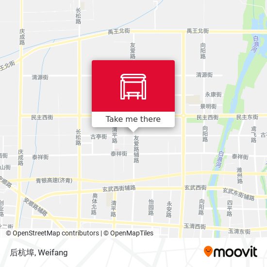 后杭埠 map