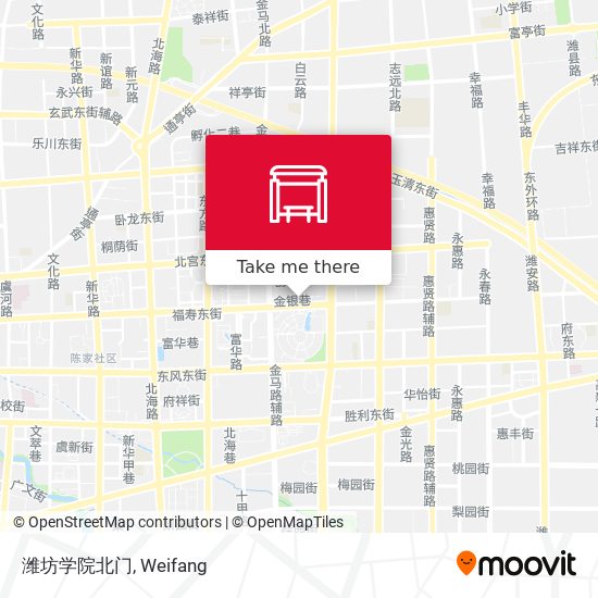 潍坊学院北门 map