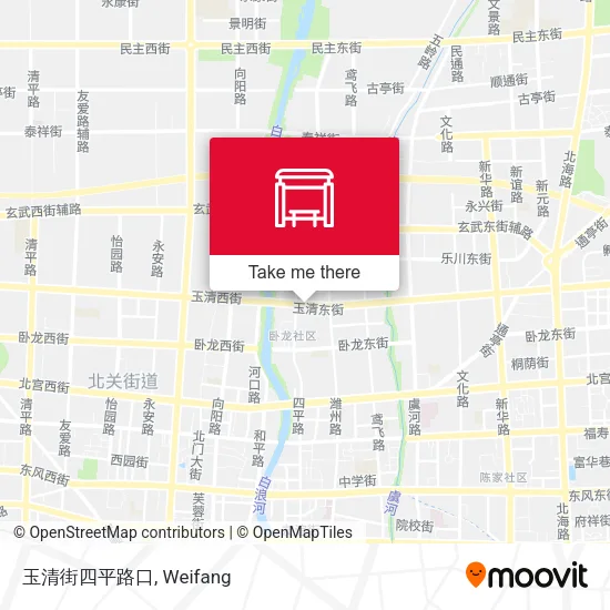 玉清街四平路口 map