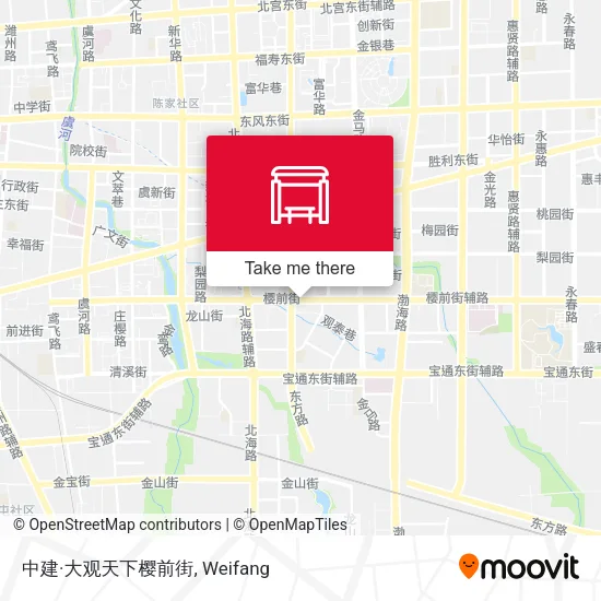 中建·大观天下樱前街 map