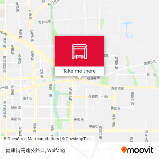 健康街高速公路口 map