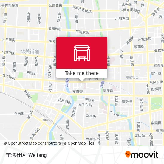 苇湾社区 map