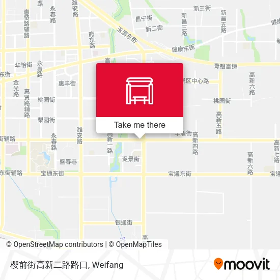 樱前街高新二路路口 map