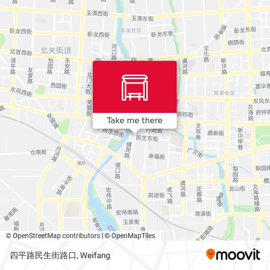 四平路民生街路口 map