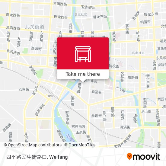 四平路民生街路口 map