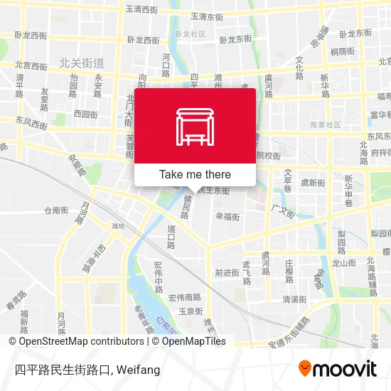 四平路民生街路口 map