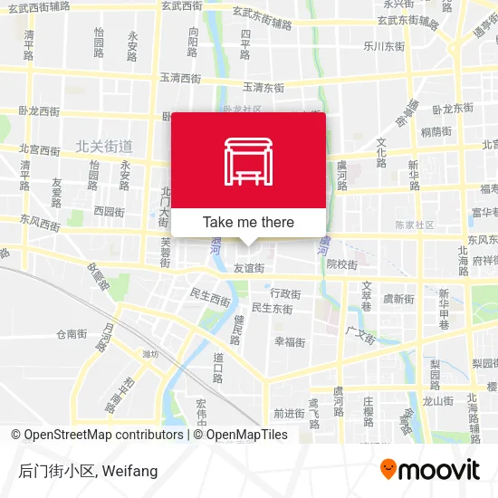 后门街小区 map