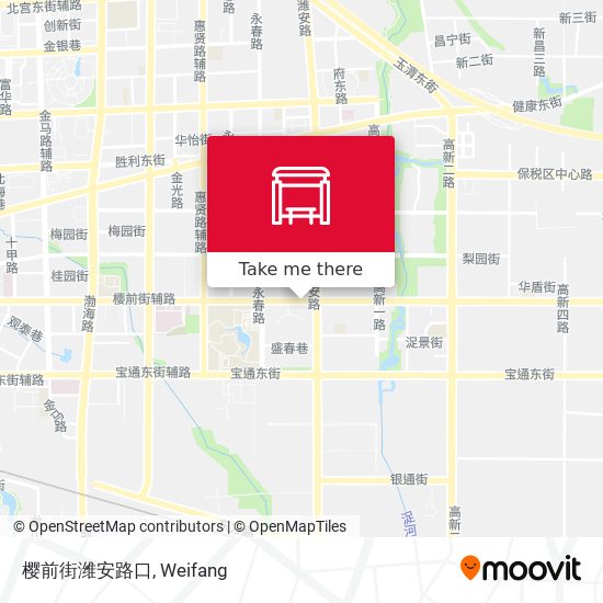 樱前街潍安路口 map