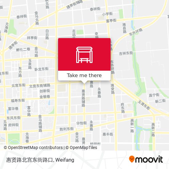 惠贤路北宫东街路口 map
