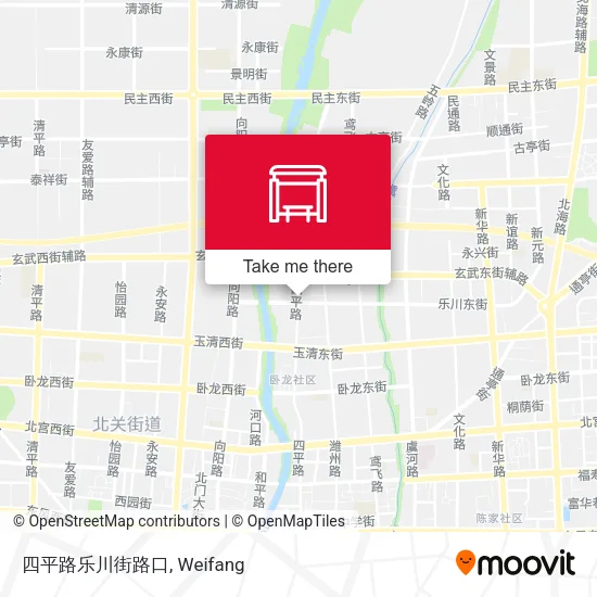 四平路乐川街路口 map