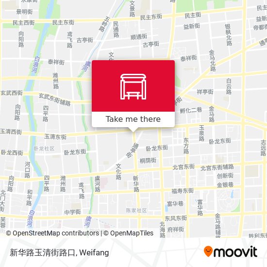 新华路玉清街路口 map