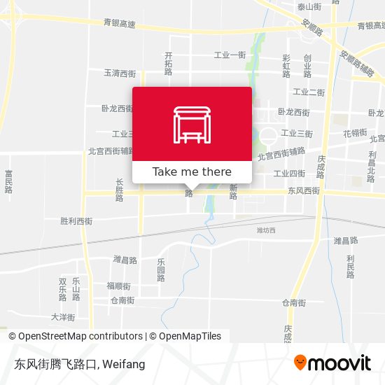 东风街腾飞路口 map