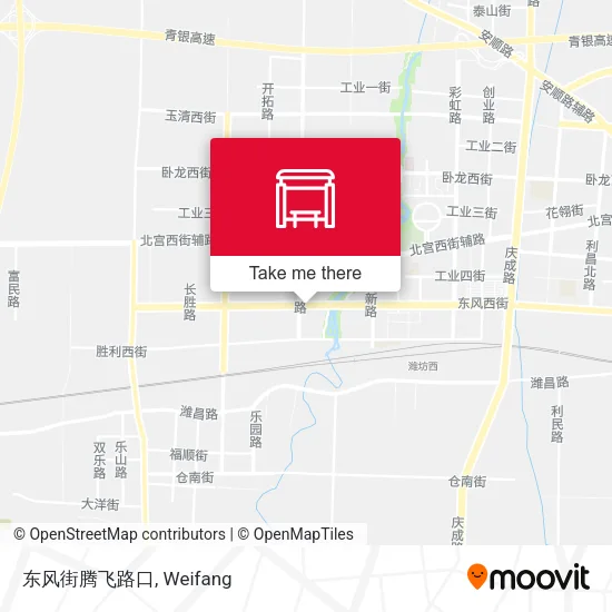 东风街腾飞路口 map