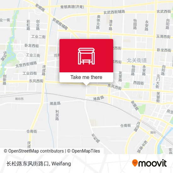 长松路东风街路口 map