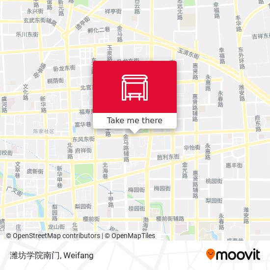 潍坊学院南门 map