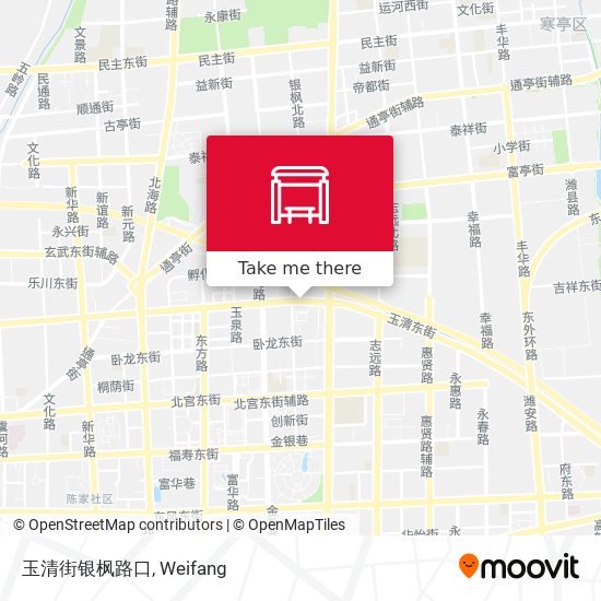 玉清街银枫路口 map