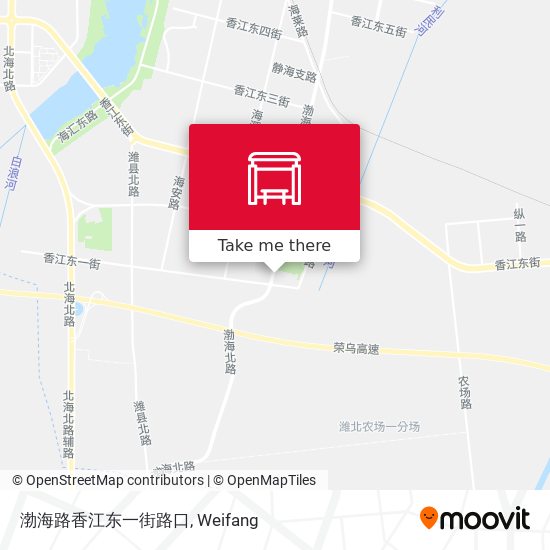 渤海路香江东一街路口 map