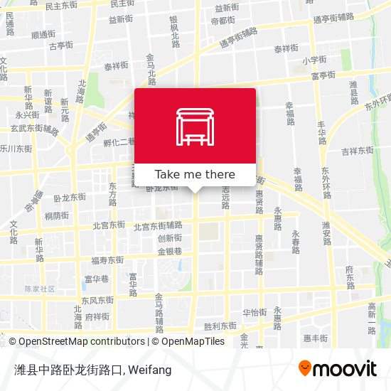 潍县中路卧龙街路口 map