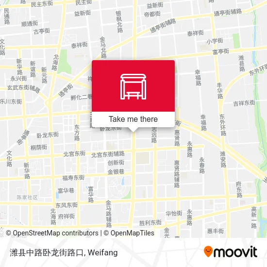 潍县中路卧龙街路口 map