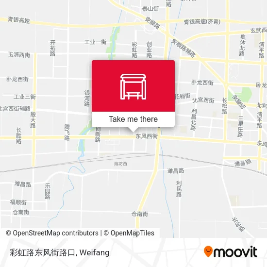 彩虹路东风街路口 map