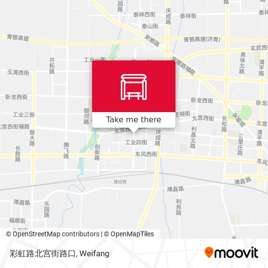 彩虹路北宫街路口 map