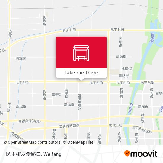 民主街友爱路口 map