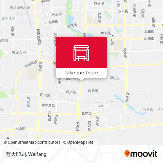 蓝天印刷 map